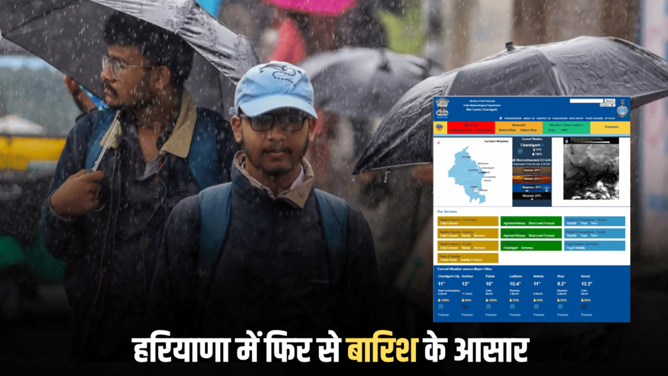 Haryana Weather Update : हरियाणा में बर्फीली हवाओं के साथ कोहरे का अलर्ट जारी, 9 जिलों में आज स्थिति नाजुक, इस दिन से फिर बारिश के आसार
