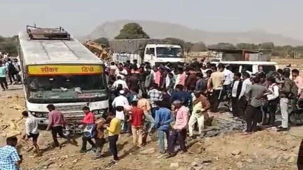 रोडवेज बस ने बाइक को टक्कर मारी, बाइक सवार की मौत