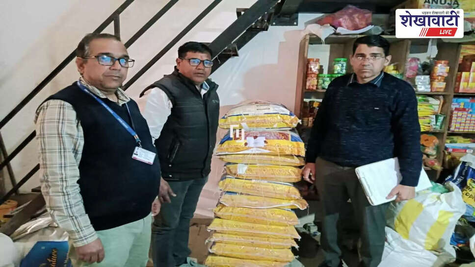 Food safety team seizes adulterated cashew and gram flour in Laxmangarh