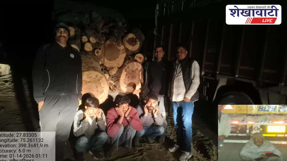 Forest department seizes vehicles in Nawalgarh wood smuggling case