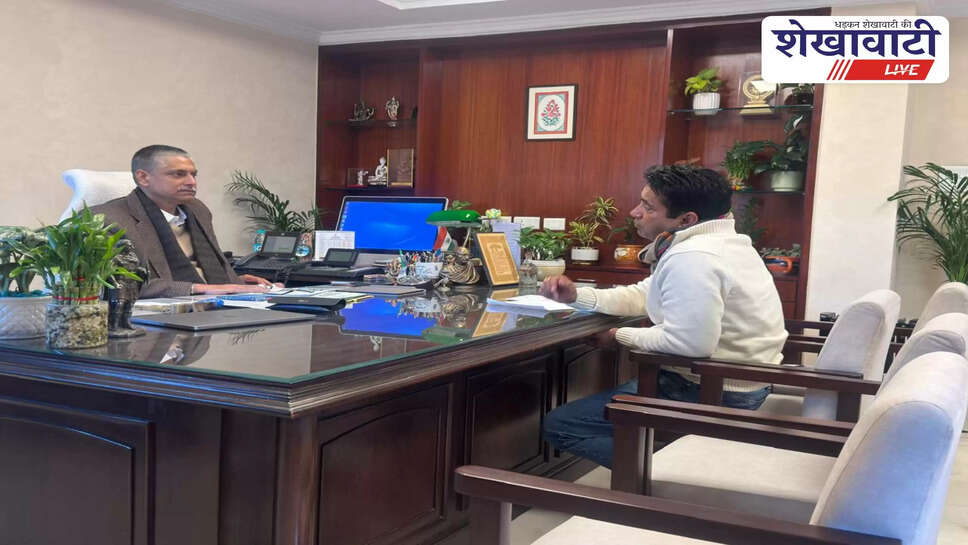 Delegation meets ACS Akhil Arora regarding Churu budget projects