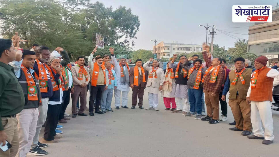 BJP workers celebrate Nitin Nabeen as national president