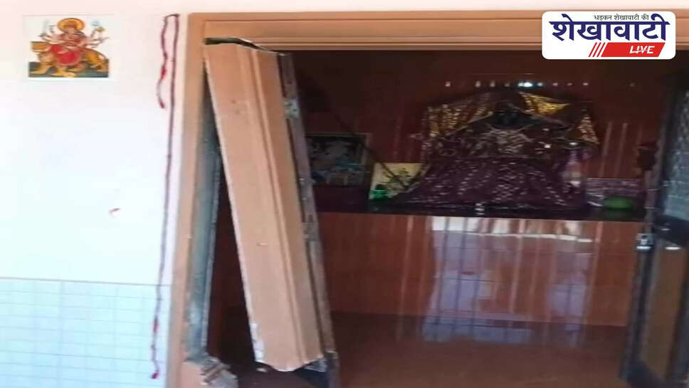 Kali Mata temple Ratangarh theft silver umbrellas stolen at night