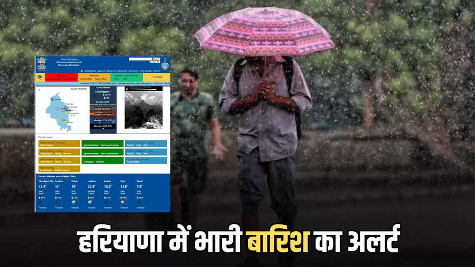 haryana rain alert 
