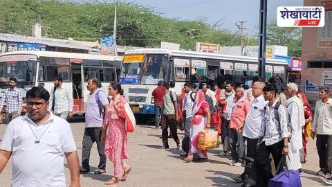 Churu news : चूरु में निजी बस हड़ताल से यात्रियों को भारी मुश्किलें