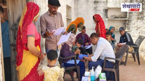 ICMR NIV team collecting samples in Churu district