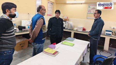 Jhunjhunu News: सीएमएचओ ने चार संस्थानों का निरीक्षण किया,चिकित्सक अनुपस्थित, नोटिस जारी