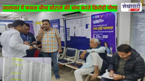 कृषि मंत्री किरोड़ीलाल मीणा का एक्शन: सालासर में फसल बीमा घोटाला: 71 फर्जी किसानों का प्रीमियम