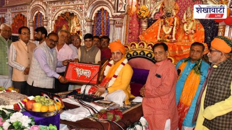 Jhunjhunu News : झुंझुनूं में लाल गोविंद दास महाराज का अभिनंदन