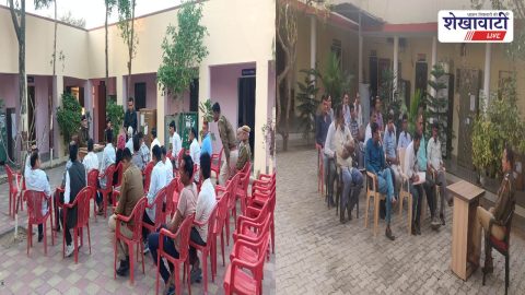 Police meeting for Holi festival security in Jhunjhunu