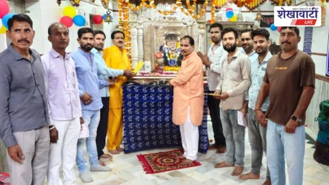 Chirawa News : चिड़ावा में श्री गुरुकृपा श्याम मंदिर का 20वां वार्षिकोत्सव