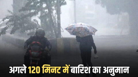 अगले 120 मिनट में राजस्थान के इन 2 जिलों में बारिश का अनुमान, 20-30 KMPH गति से चलेगी हवा