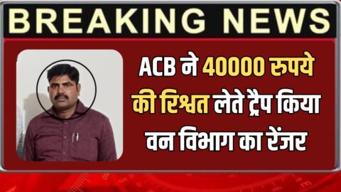Rajasthan ACB Action: राजस्थान रायसिंहनगर क्षेत्र में 40000 रुपये की रिश्वत लेते ट्रैप किया वन विभाग का रेंजर, एसीबी की कार्रवाई से विभाग में हड़कंप