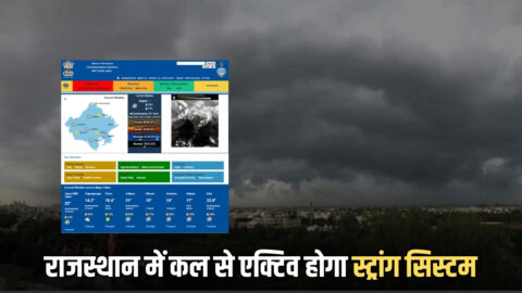 Rajasthan Weather Update : राजस्थान में अल सुबह ठंडी हवाओं ने चढ़ाया जाड़ा, आंधी-बारिश के साथ ओले गिरने का अलर्ट, कल से एक्टिव होगा स्ट्रांग सिस्टम