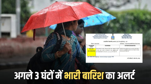 अगले 3 घंटों में भारी बारिश का अलर्ट, 4 जिलों के लिए जारी हुआ यलो अलर्ट-rajasthan rain alert