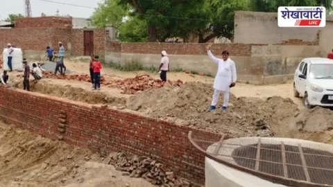 Recharge structure in Chandgothi village helping groundwater recharge and drainage