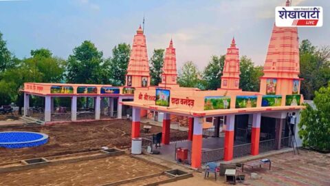 Devotees gathering for jagran and bhandara at Chinchroli temple