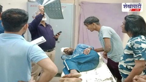 Two youths injured in car bike collision on Bhaleri road Churu