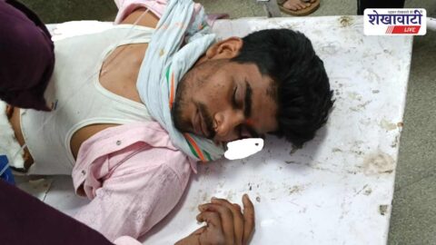 Bolero and motorcycle collision injured youths Churu Rajasthan road accident