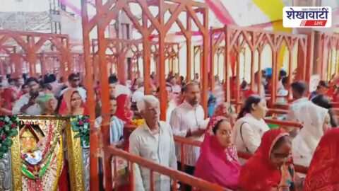 Devotees crowd Jeenmata temple during annual fair in Sikar