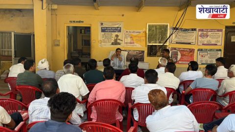 Police meeting with peace committee ahead of Holi in Surajgarh