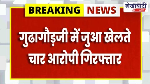 Jhunjhunu News : गुढागौड़जी में जुआ खेलते 4 आरोपी गिरफ्तार