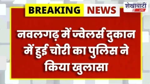 Navalgarh police arrest history-sheeter in jewellery shop theft case | नवलगढ़ पुलिस ने ज्वेलर्स दुकान चोरी का आरोपी गिरफ्तार किया