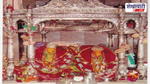 Devotees crowd at Sakray Dham during Mahashtami festival