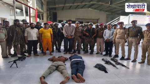 ATS ERT team conducting security mock drill at Khatu Shyamji temple