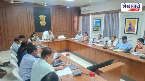 Sikar district officials meeting chaired by collector Mukul Sharma