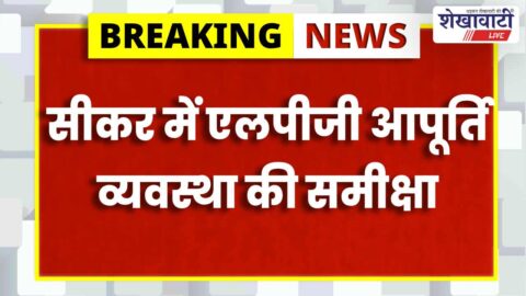 Officials reviewing LPG supply and inspection teams in Sikar district