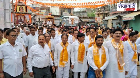 Sikar Mahavir Jayanti procession celebrating peace and non-violence