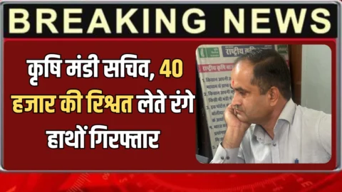 Rajasthan ACB : राजस्थान के सीकर में ACB का बड़ा एक्शन! कृषि मंडी सचिव, 40 हजार की रिश्वत लेते रंगे हाथों गिरफ्तार