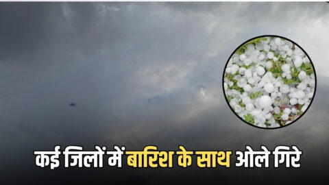 Heavy Rain Alert : हरियाणा राजस्थान के कई जिलों में बारिश के साथ ओले गिरे, किसानों के लिए आफत बनी बेमौसमी बारिश
