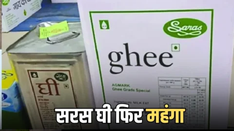 Saras Ghee Price Hike: राजस्थान में सरस घी फिर महंगा; तड़के तड़के आमजन को बड़ा झटका,आज से नई दरें लागू