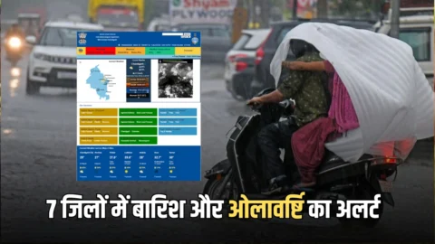 Haryana Weather Alert : हरियाणा में एक्टिव हुआ नया पश्चिमी विक्षोभ, आज तेज अंधड़ के साथ 7 जिलों में बारिश और ओलावर्ष्टि का अलर्ट