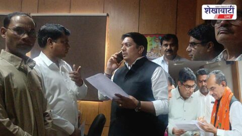 BJP delegation meets leaders over voter list issue in Ratangarh