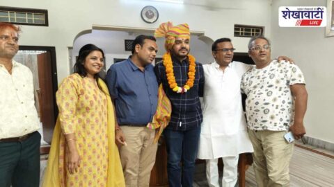 Raghav Jaisansariya honored after securing RAS rank 215 Sujangarh