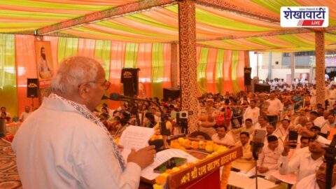Education Minister Madan Dilawar inaugurates school Taranagar Churu Rajasthan