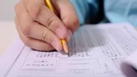 Candidates at SI recruitment exam centers in Sikar district