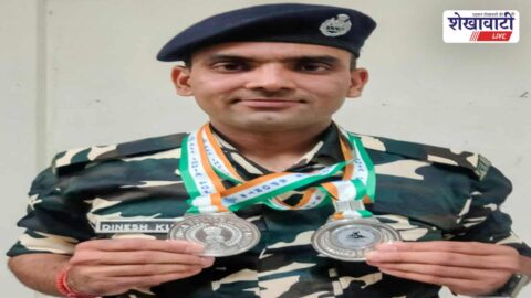 Pilani shooter Dinesh Kumar wins two silver medals national competition