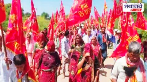 Devotees traveling by buses to Sheetla Mata temple Gurgaon from Khetri