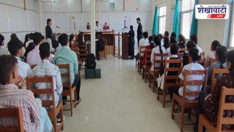 Jhunjhunu News : झुंझुनूं JJT यूनिवर्सिटी में मूट कोर्ट प्रतियोगिता आयोजित