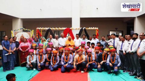 Students felicitated for CBSE 10th result at Bagad school ceremony