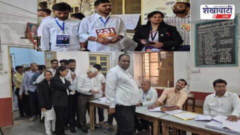 Jhunjhunu bar council election voting advocates casting votes polling
