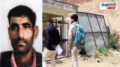 Police at railway track after fatal train accident Chirawa Jhunjhunu