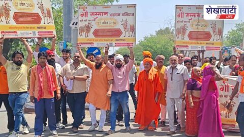 Jhunjhunu News : झुंझुनूं में गौ सम्मान अभियान: 11 हजार हस्ताक्षर से ज्ञापन