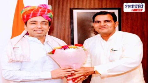 Jat Mahasangh leader meeting Union Minister Jayant Chaudhary in Delhi