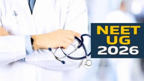 Students checking NEET UG 2026 admit card online before exam