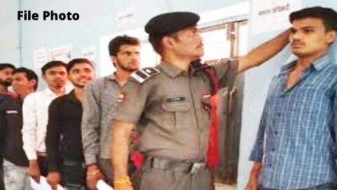 Sikar job camp candidates physical test security recruitment selection